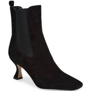 Sam Edelman Lani ankle black suede booties |size 5